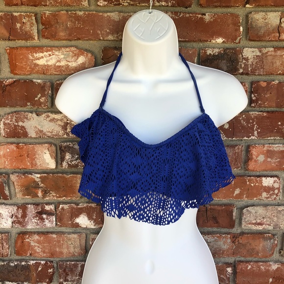American Eagle Outfitters Other - American Eagle Outfitters royal blue bikini top L